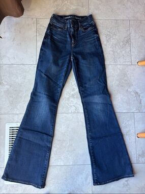 American Eagle Dark Blue Flare Jeans